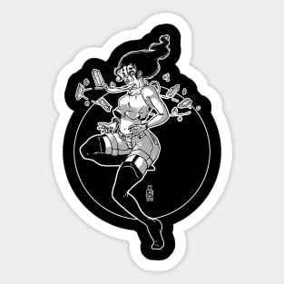 Crystal witch Sticker